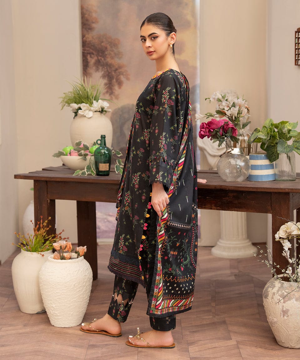 Midnight Flora – Noir Print 3-Piece Set