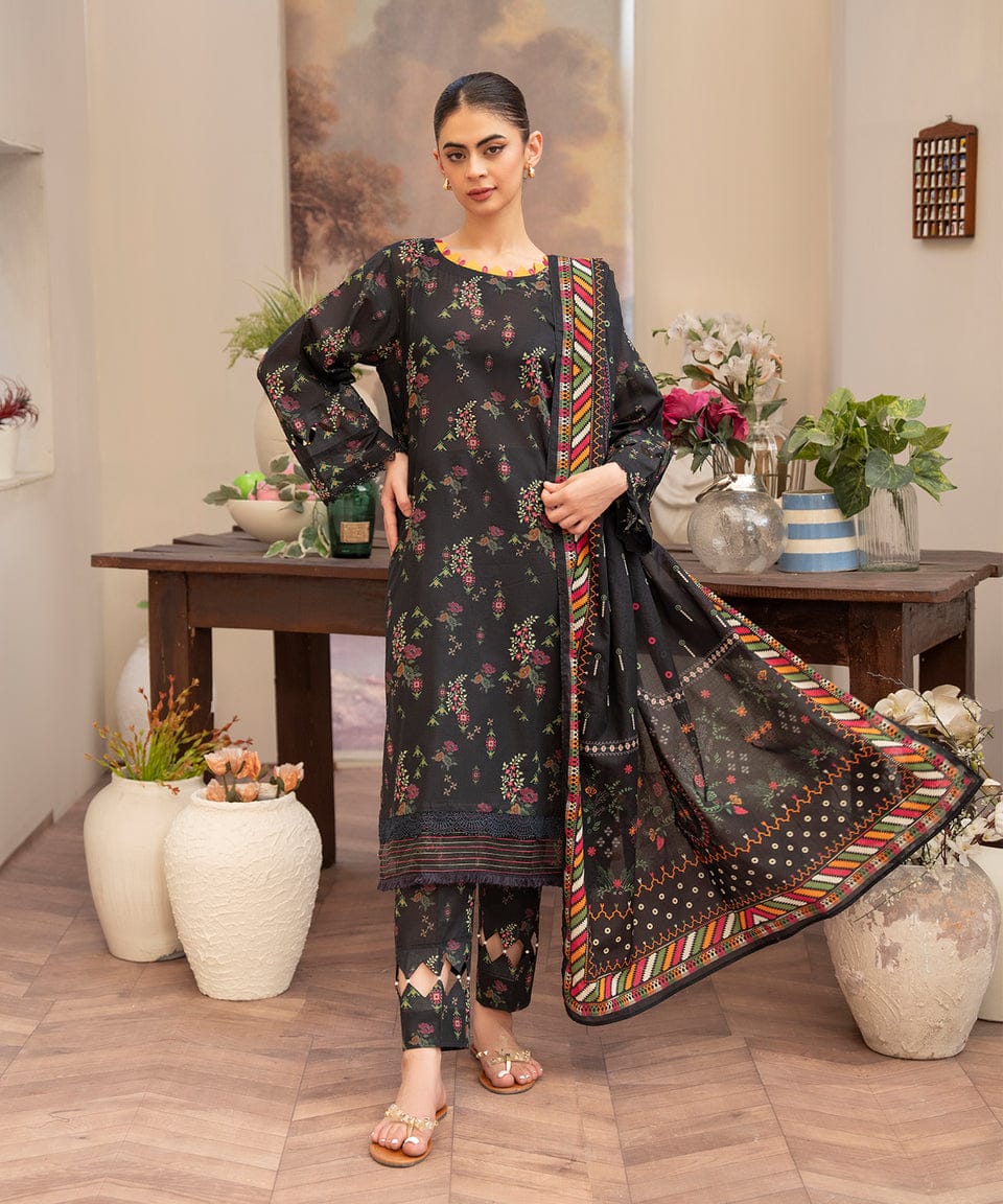 Midnight Flora – Noir Print 3-Piece Set