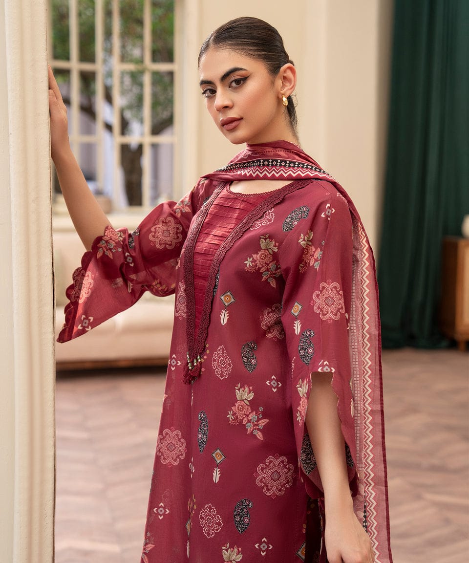 Mulberry Grace – Vintage Print 3-Piece Set