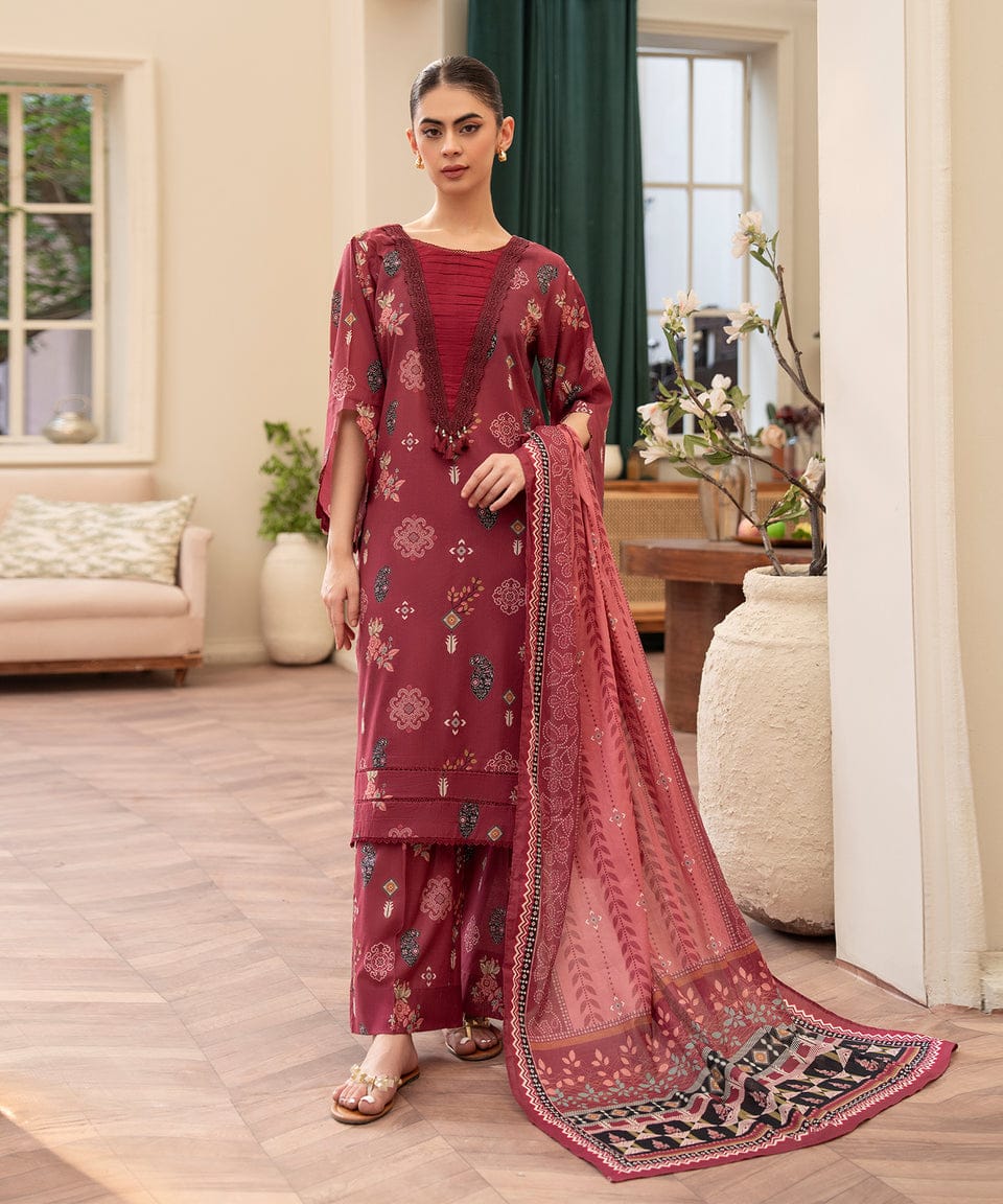Mulberry Grace – Vintage Print 3-Piece Set