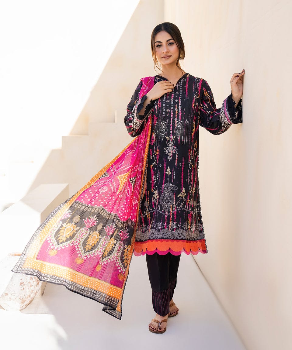 Rosé Noir – Statement Print 3-Piece Set