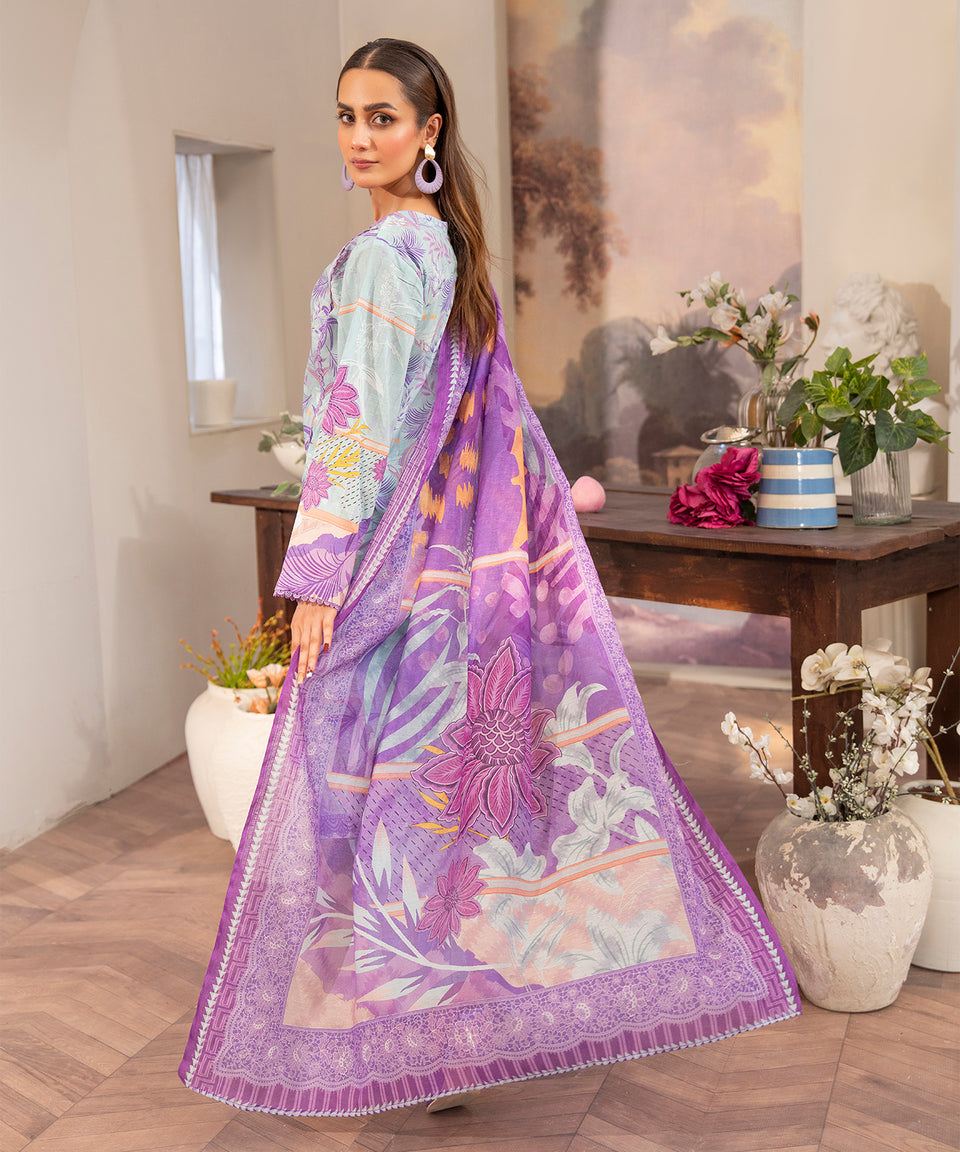 3PC RUNGBURRY PRINTED LAWN