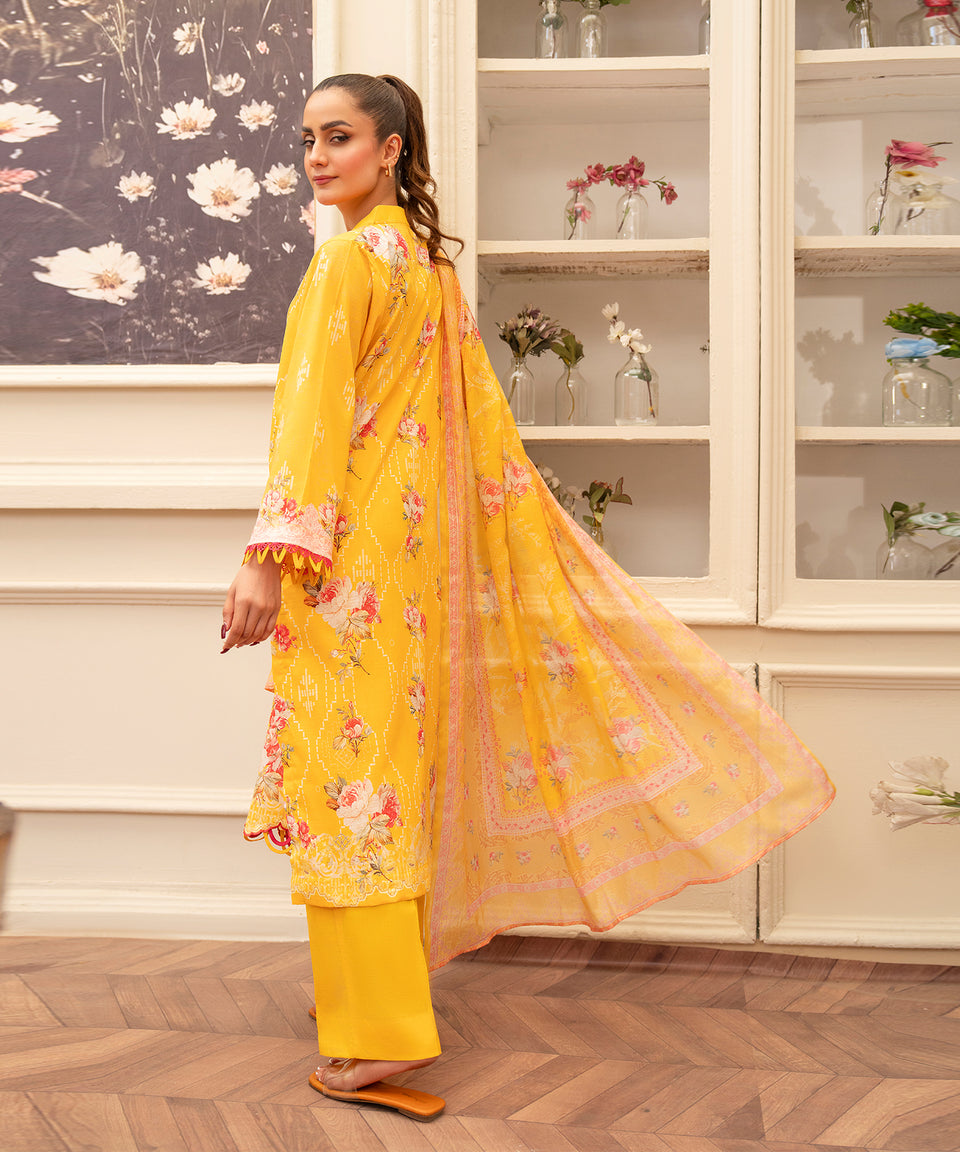 3PC RUNGBURRY PRINTED LAWN