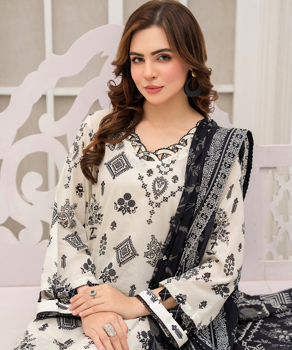 3PC DIGITAL PRINTED LAWN