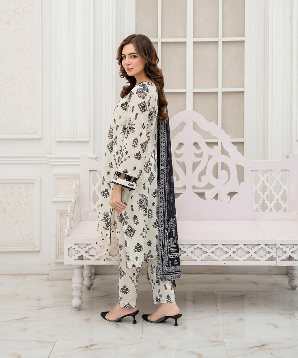 3PC DIGITAL PRINTED LAWN