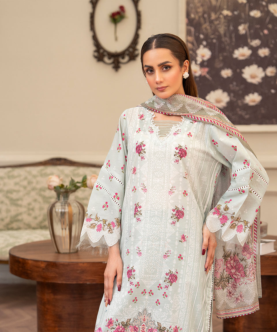 3PC RUNGBURRY PRINTED LAWN