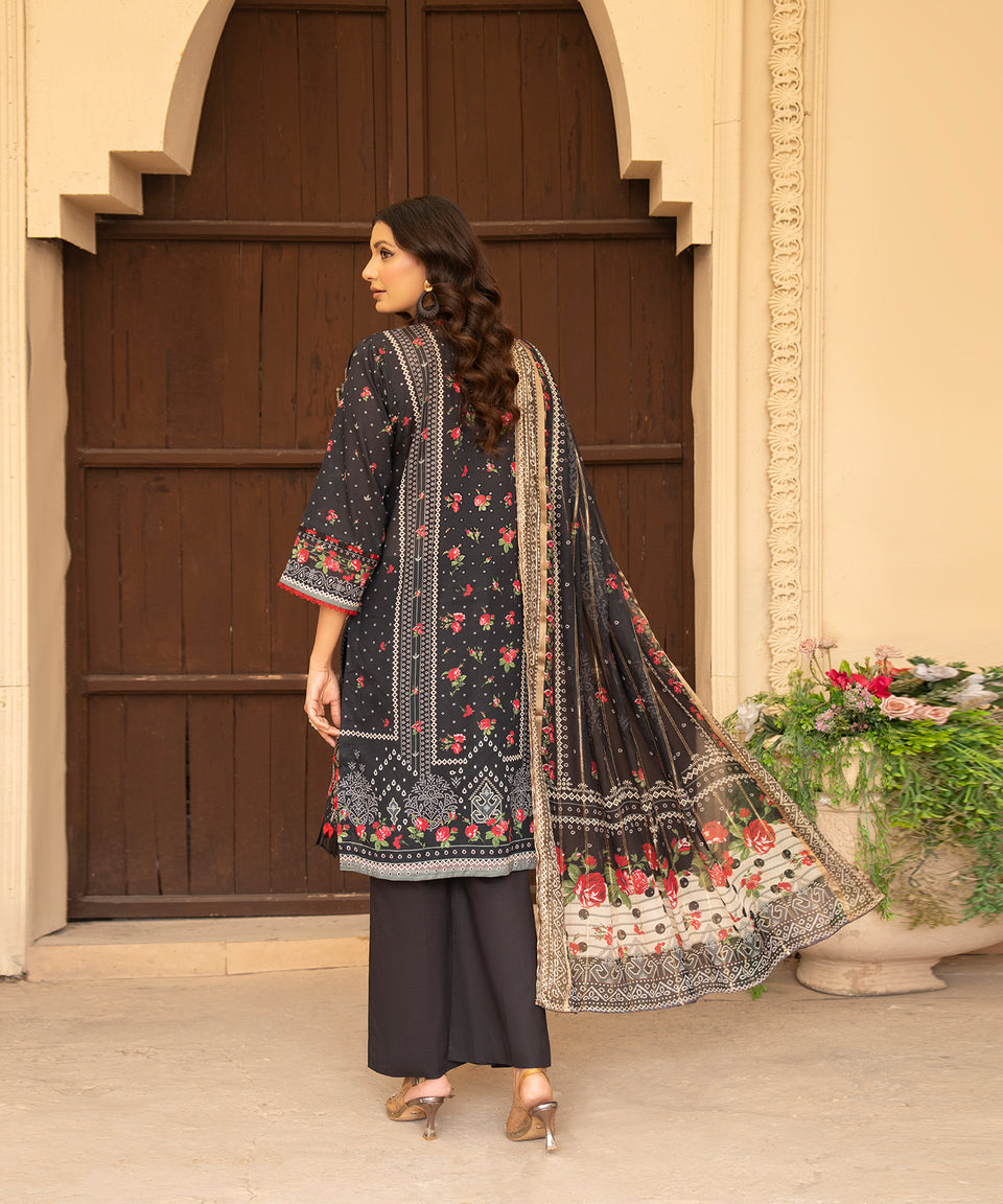 3PC UNIVERSAL DIGITAL EMBROIDERED LAWN