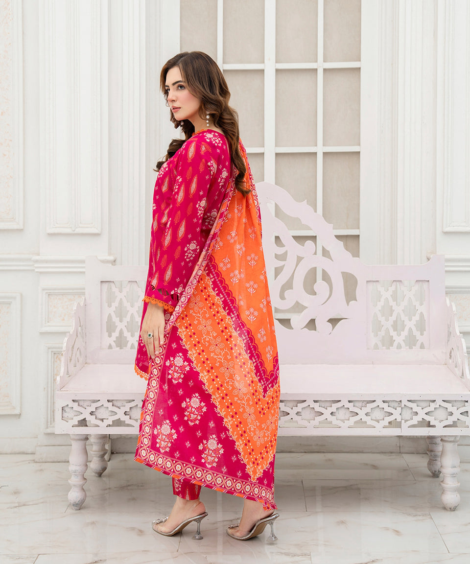 3PC DIGITAL PRINTED LAWN