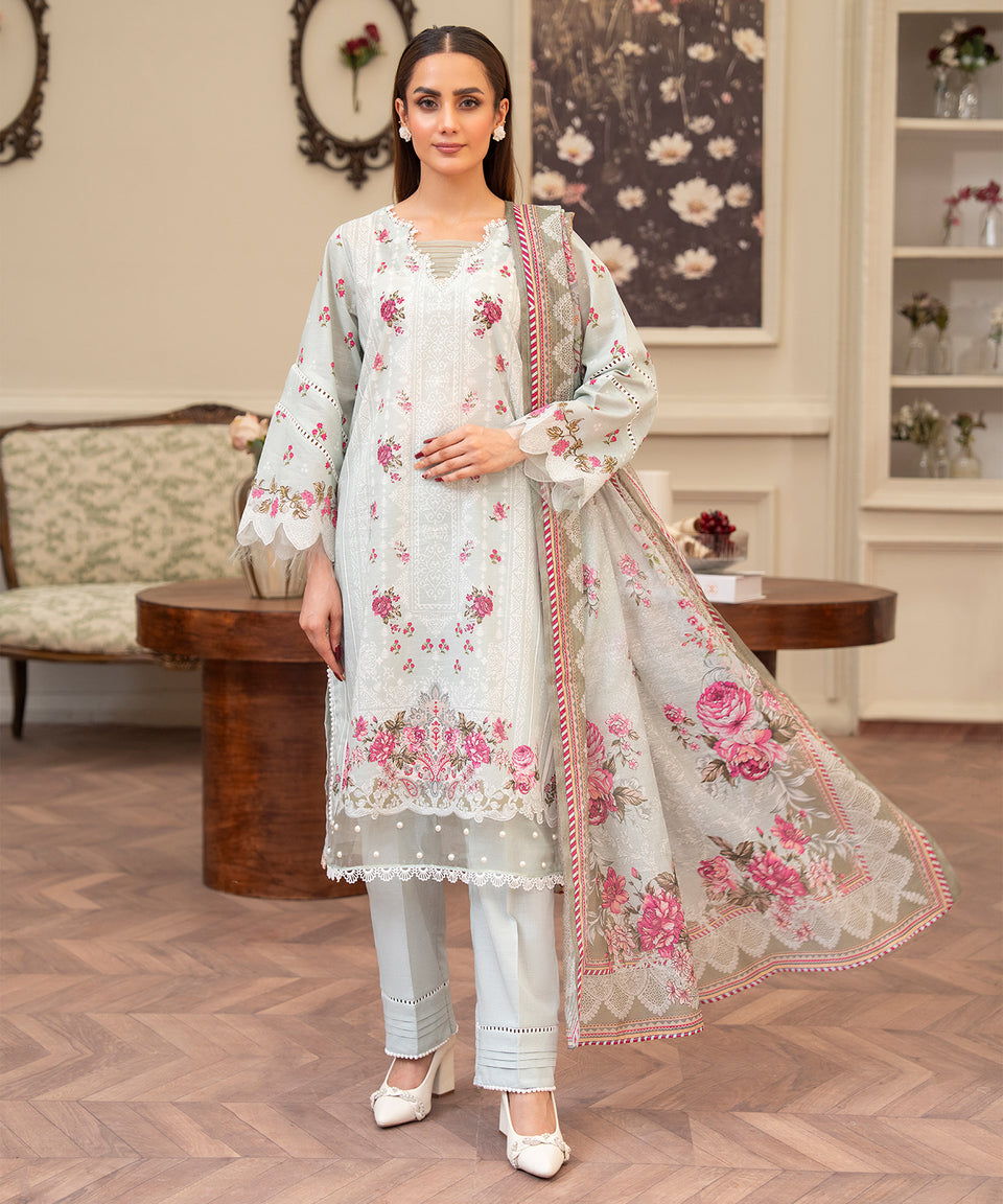 3PC RUNGBURRY PRINTED LAWN