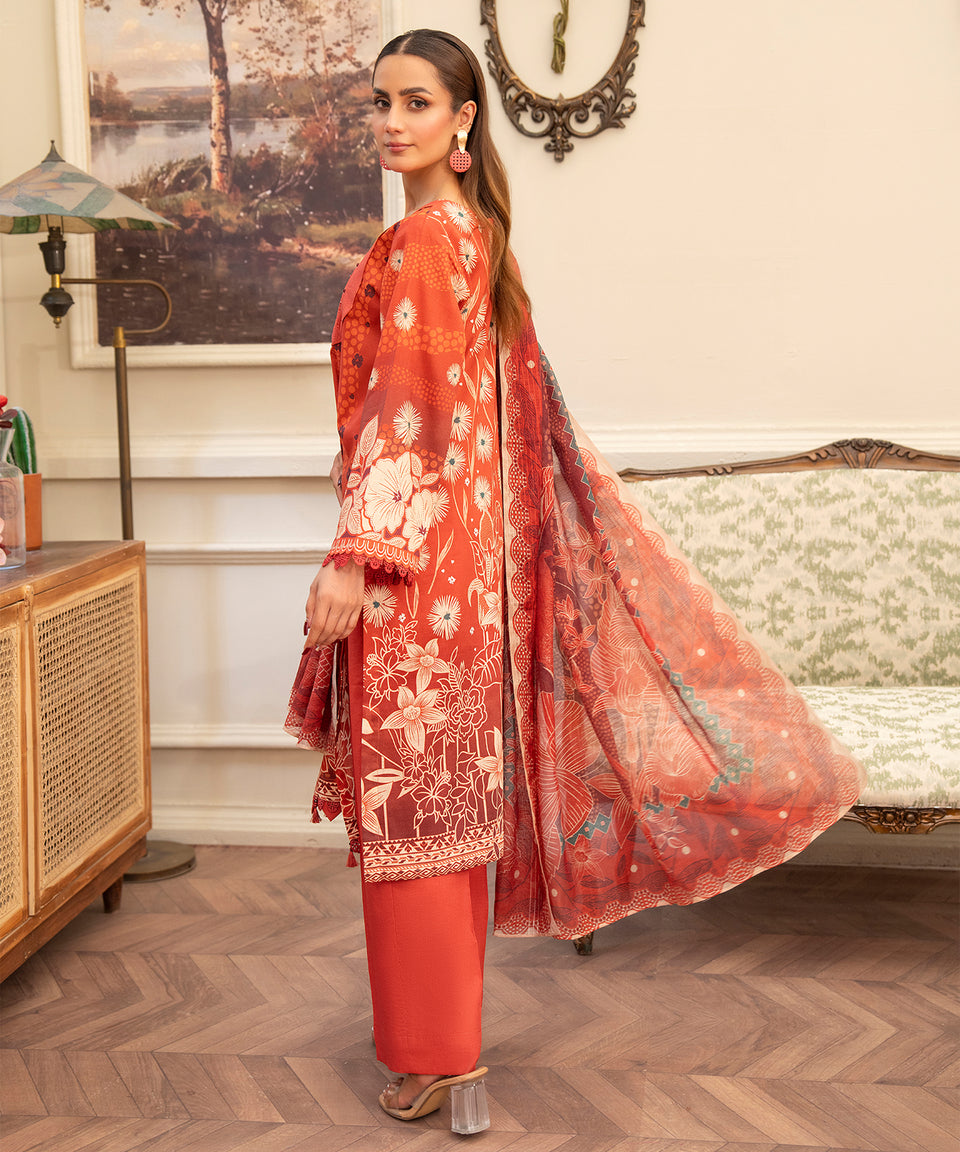 3PC RUNGBURRY PRINTED LAWN