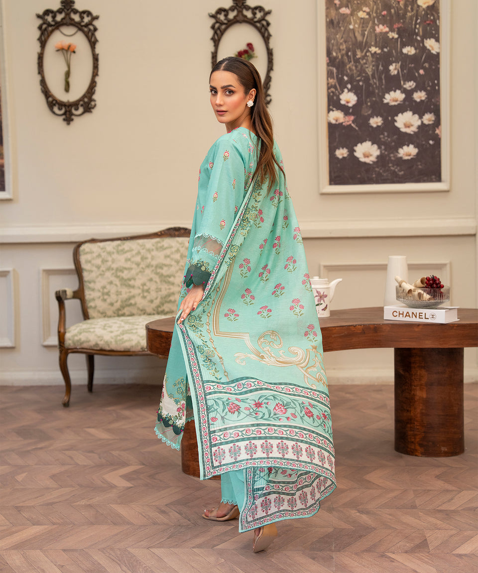 3PC RUNGBURRY PRINTED LAWN