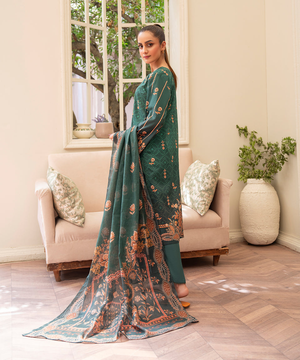 3PC RUNGBURRY PRINTED LAWN