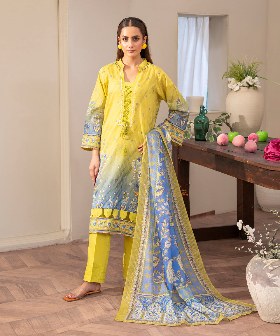 RUNGBURRY 3PC PRINTED LAWN
