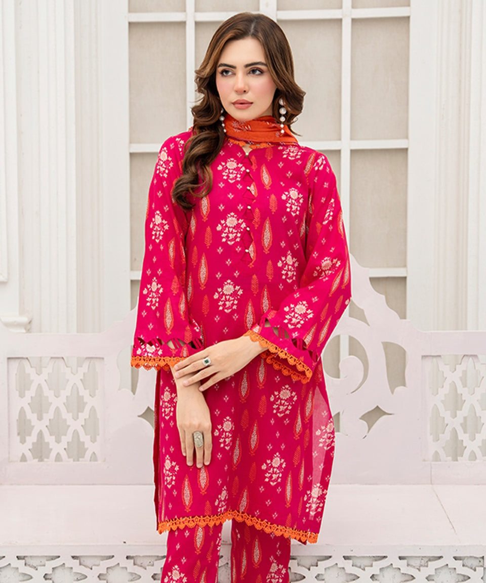 3PC DIGITAL PRINTED LAWN