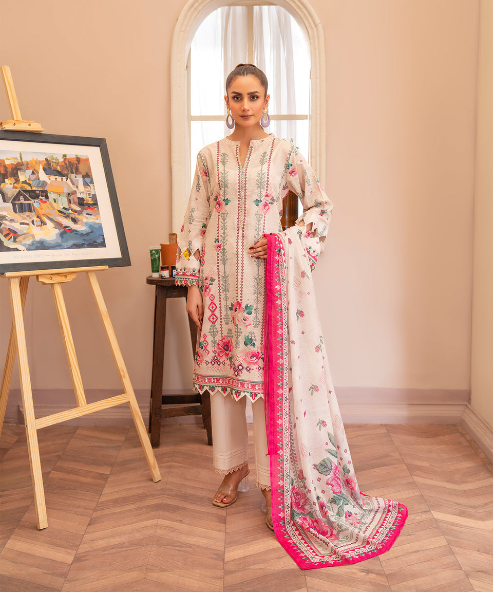 3PC RUNGBURRY PRINTED LAWN