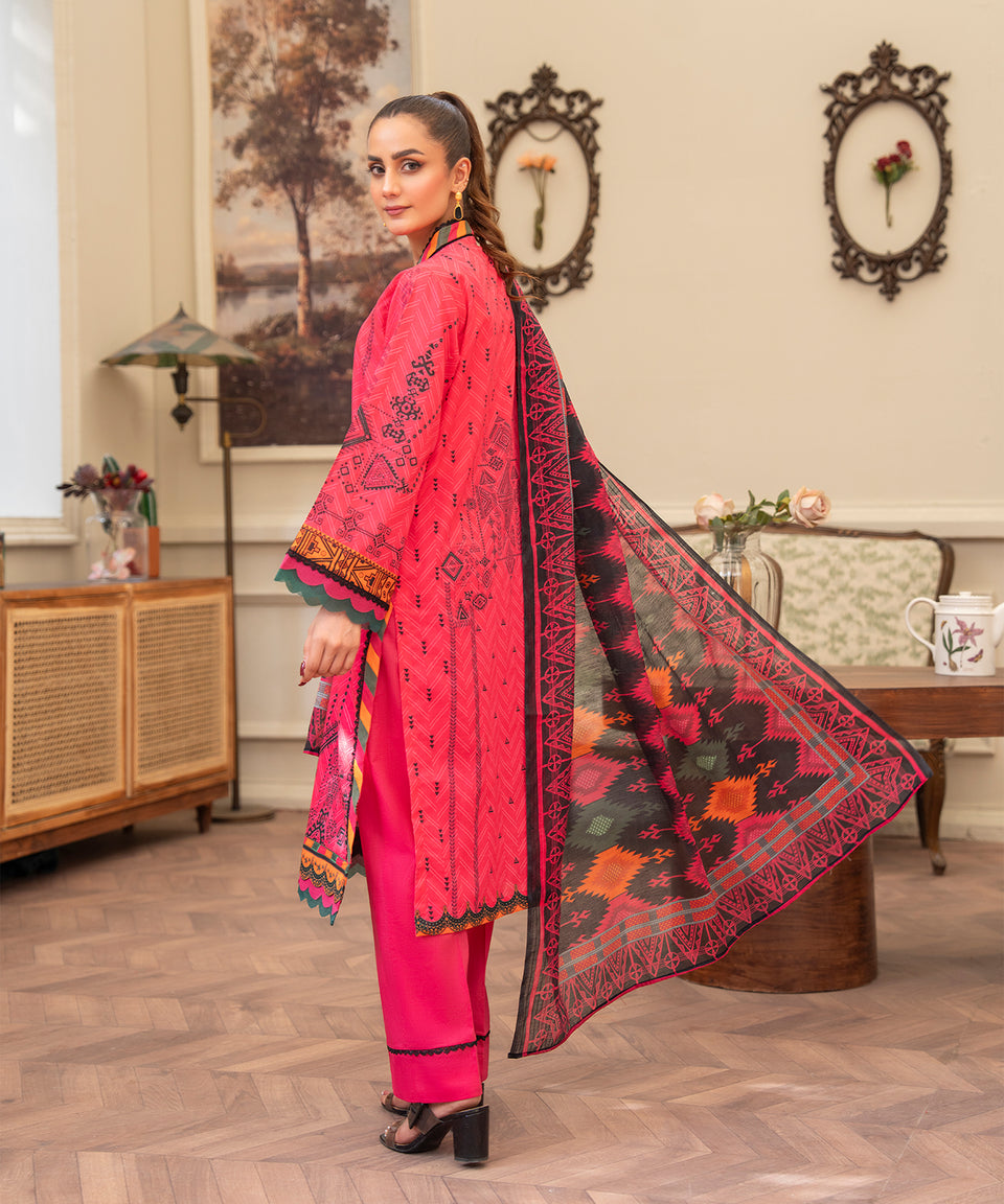 3PC RUNGBURRY PRINTED LAWN