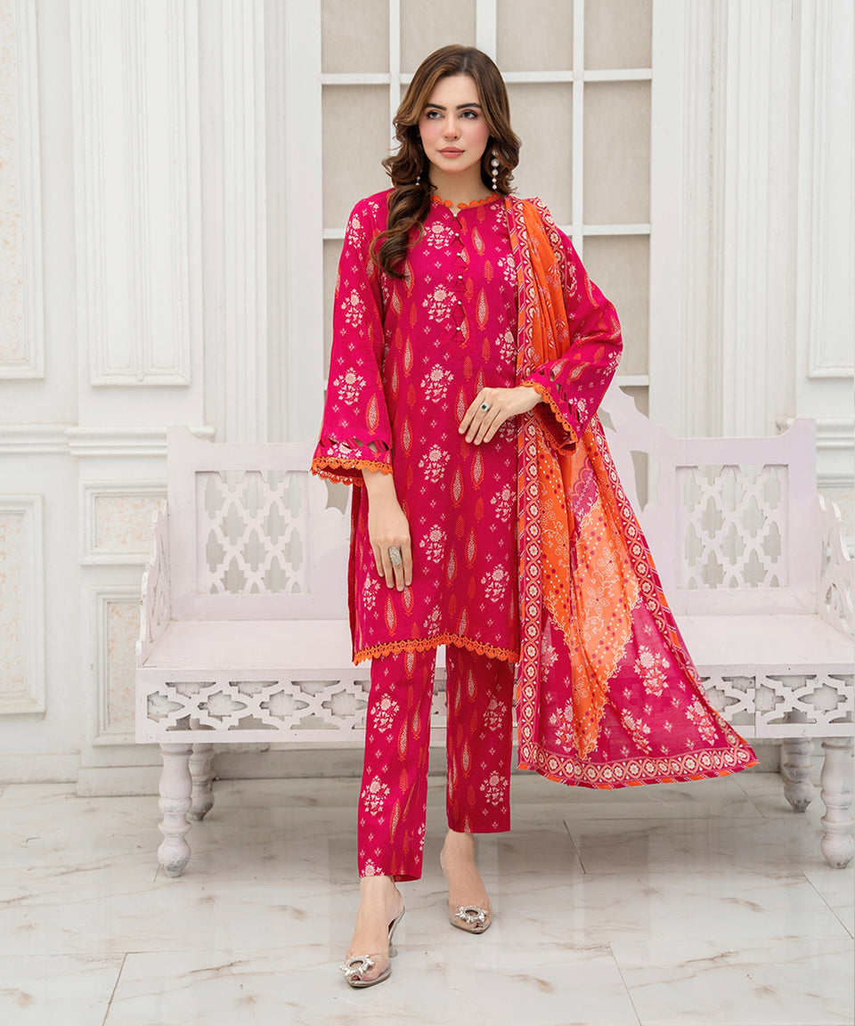 3PC DIGITAL PRINTED LAWN